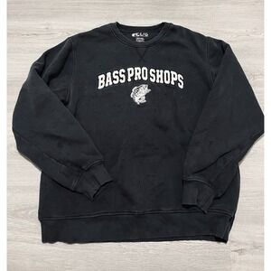 Bass Pro Shops Mens Vintage Crew Neck Long Sleeve Sweatshirt Embroidered Size L